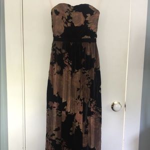 Anthropologie maxi velvet dress